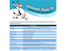 Tablet Screenshot of homemade-cheese.com